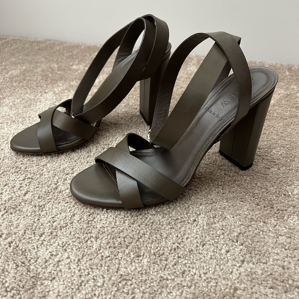 JCrew ankle wrap high heel sandals Size 6 1/2